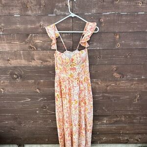 DRESS FORUM LOS ANGELES FLORAL PRINT DRESS SIZE L